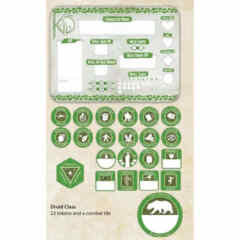 DUNGEONS AND DRAGONS TOKEN SET: DRUID (PLAYER BOARD AND 22 TOKENS)